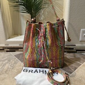 Brahmin Marlowe Saltwater Taffy Melbourne Bucket
